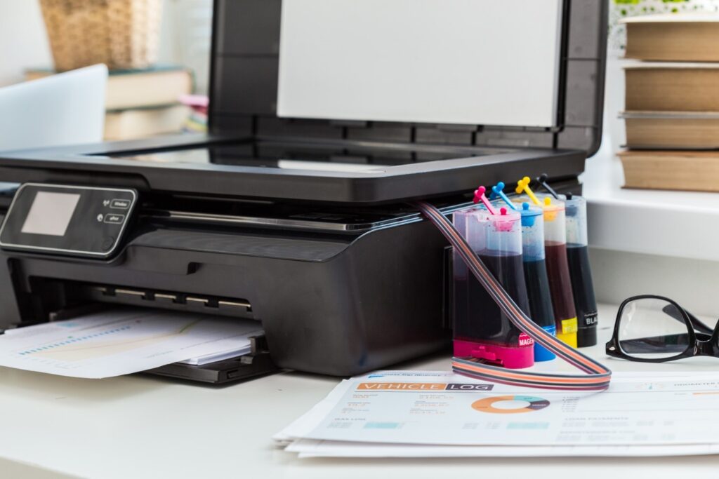 managed print printer with inks